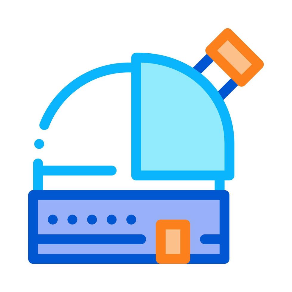 Observatory Telescope Icon Outline Illustration vector