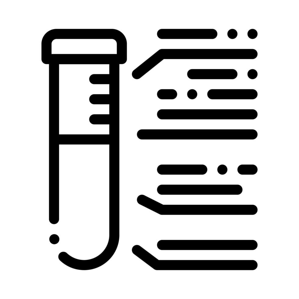 Laboratory Flask Icon Outline Illustration vector