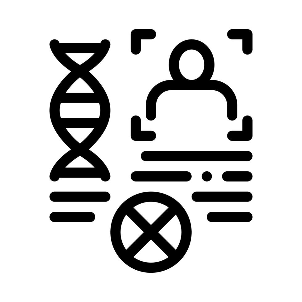 Rebuttal Paternity File Icon Outline Illustration vector