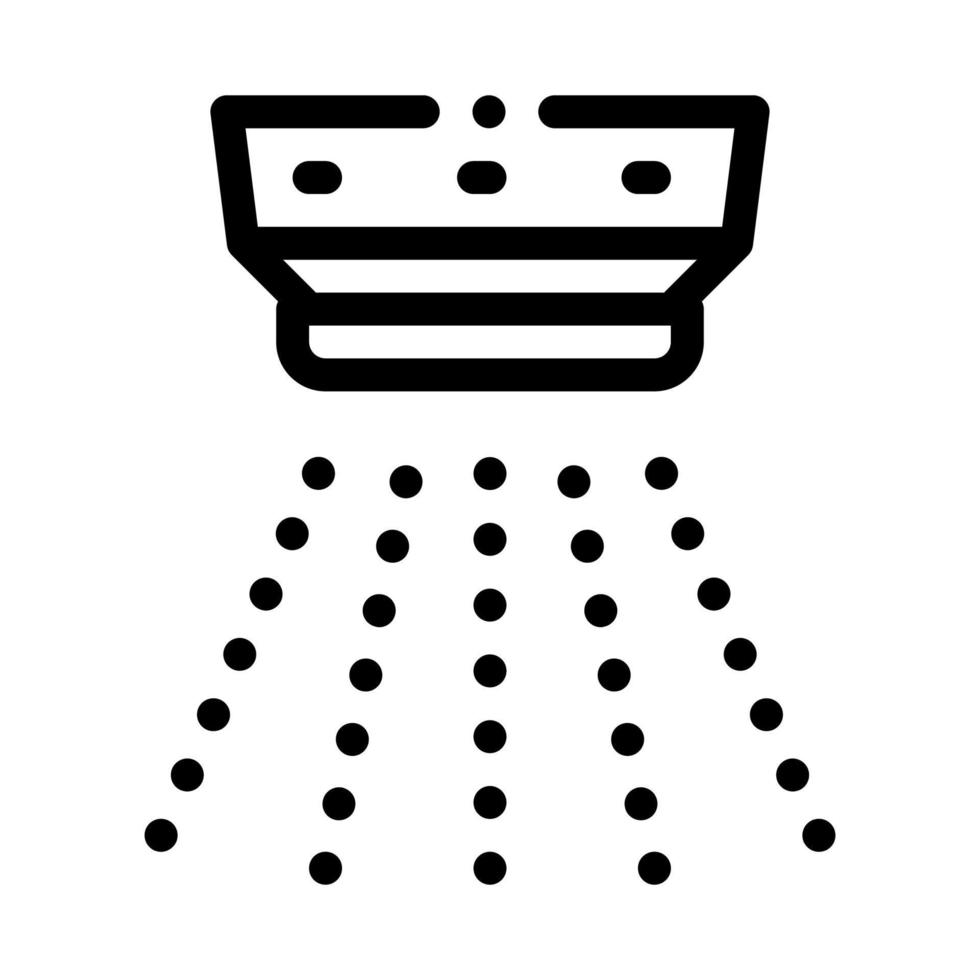 Smoke Alarm Detector Icon Outline Illustration vector