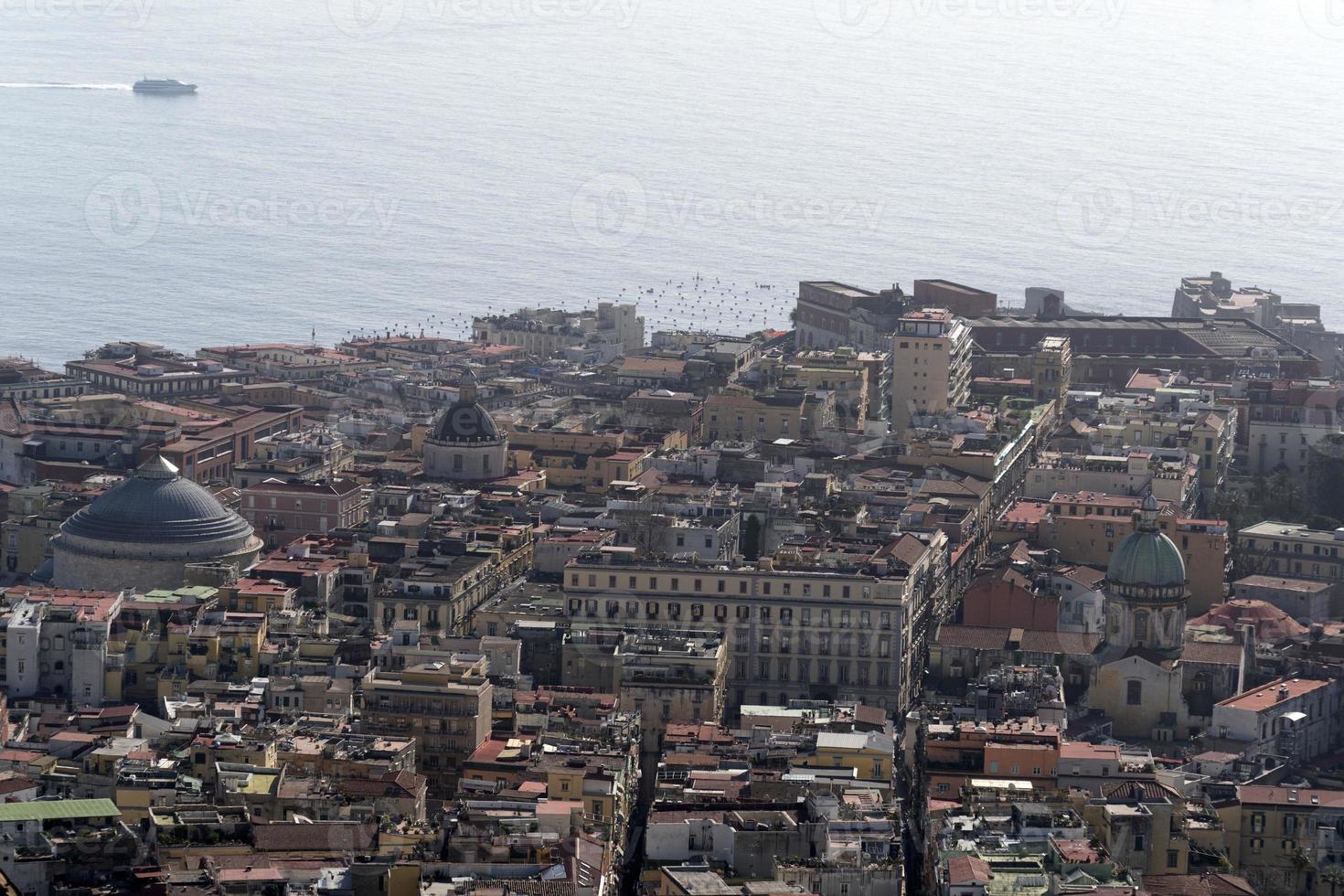 Naples aerial view panorama photo