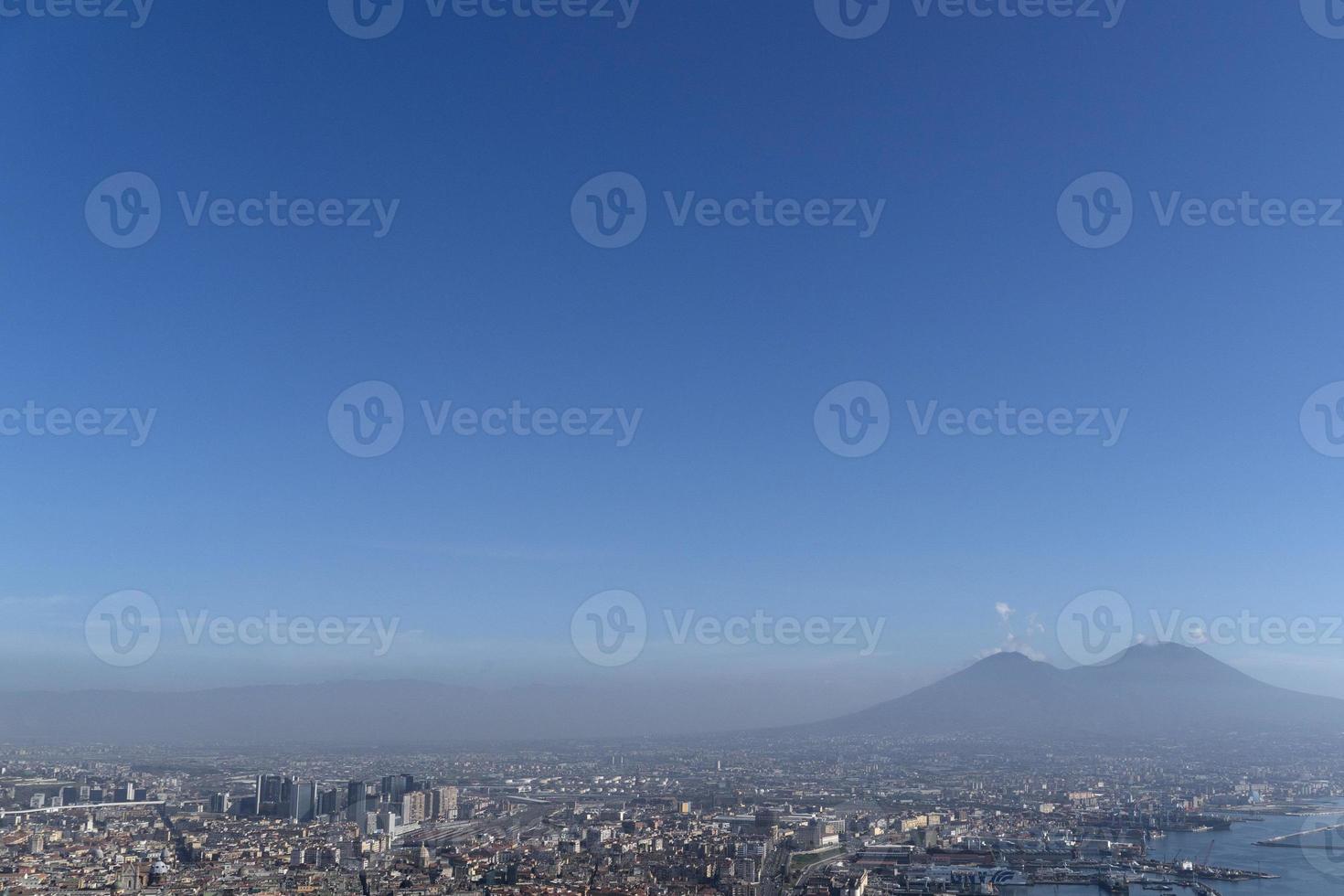 Naples aerial view panorama photo