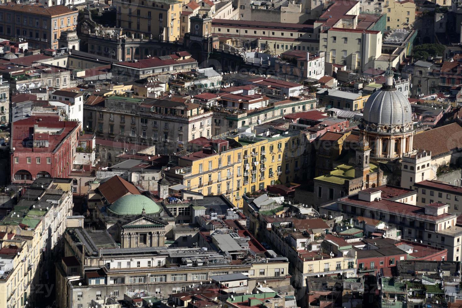 Naples aerial view panorama photo