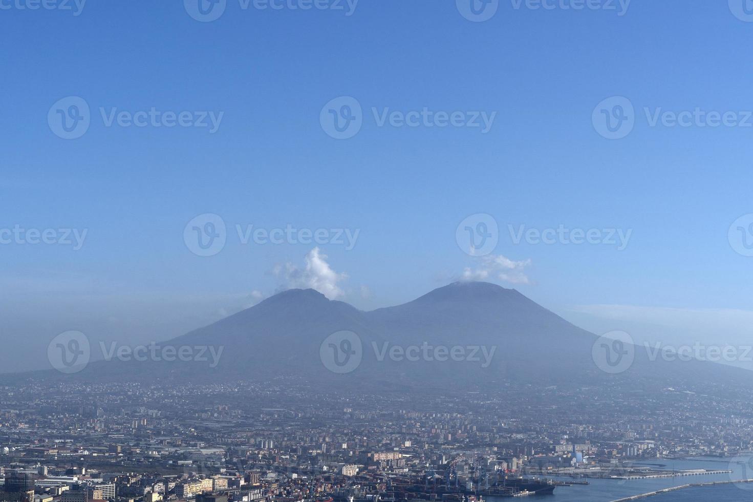 Naples aerial view panorama photo