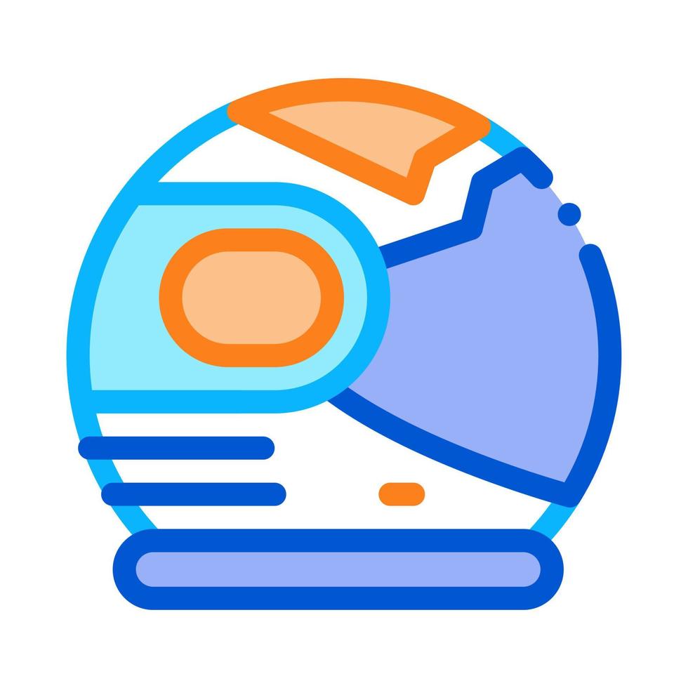 Spaceman Helmet Mask Icon Outline Illustration vector