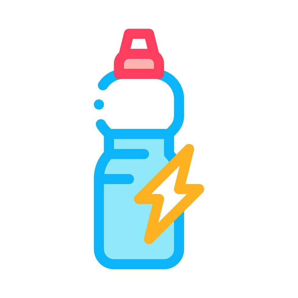 bebida energética en botella icono vector contorno ilustración