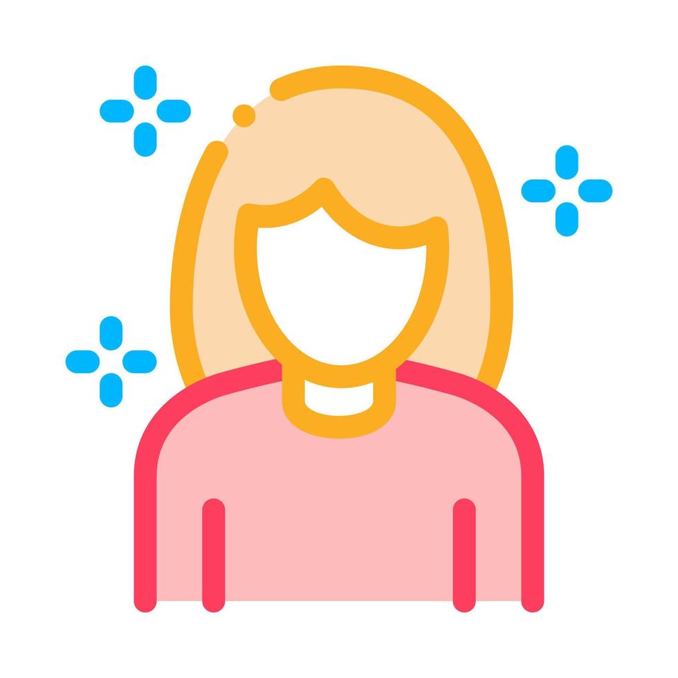 Woman Personal Care Icon Vector Outline Illustration