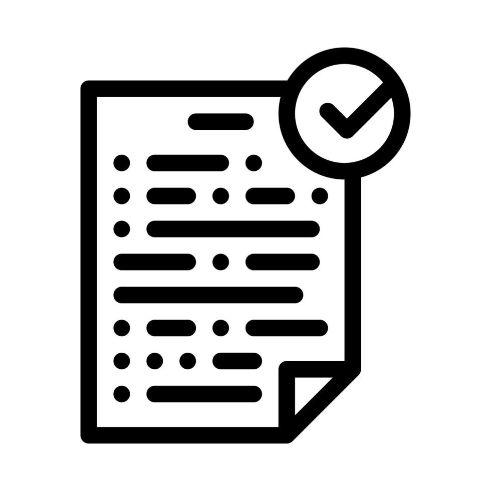 Agreement Icon Vector Outline Illustration