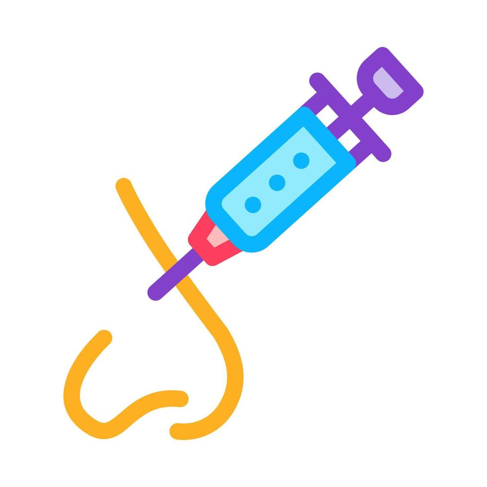 Nose Cosmetology Injection Icon Vector Outline Illustration