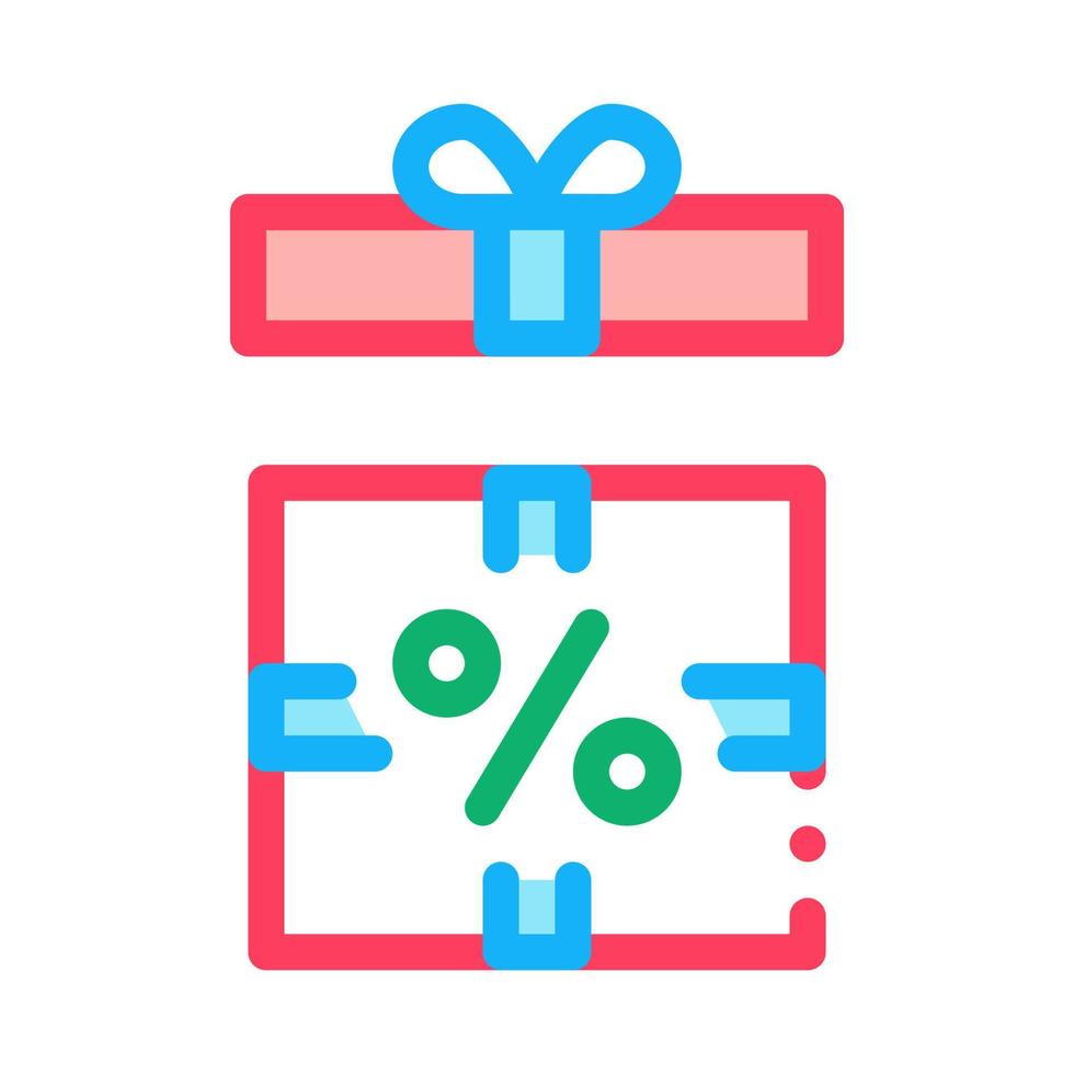 Open Interest Gift Icon Vector Outline Illustration