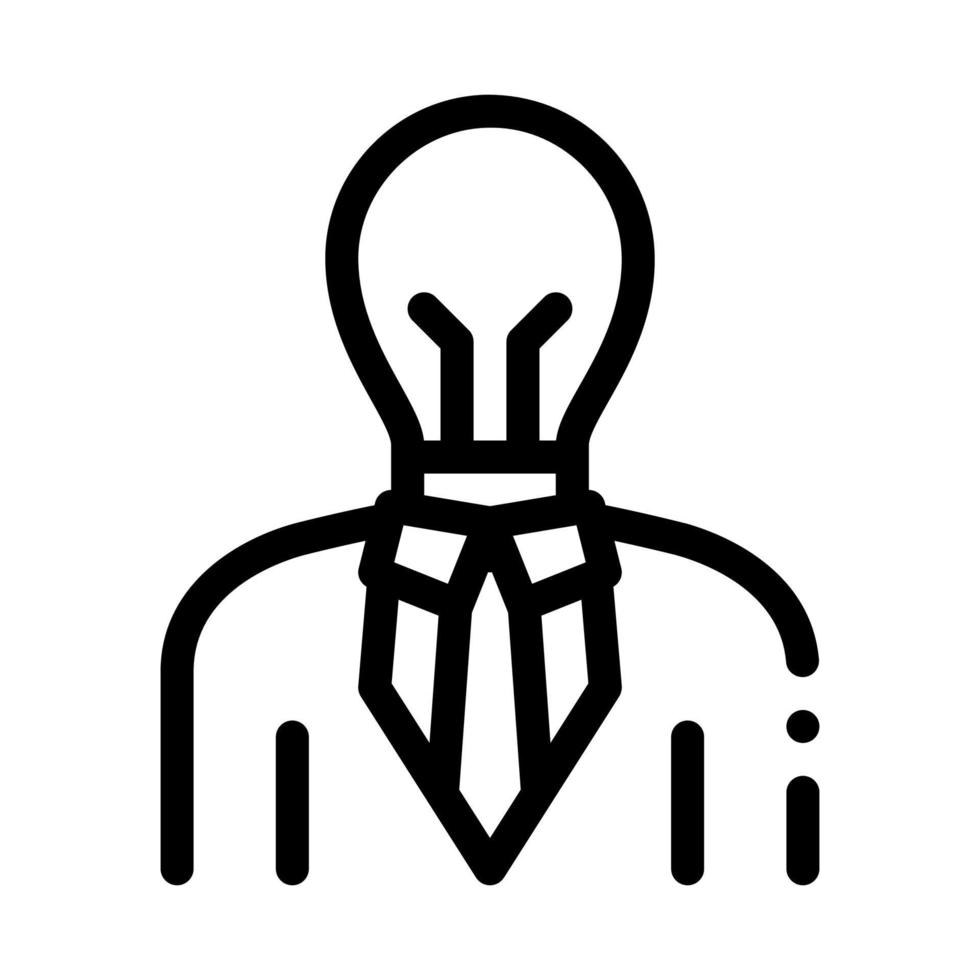 Savvy Man Icon Vector Outline Illustration