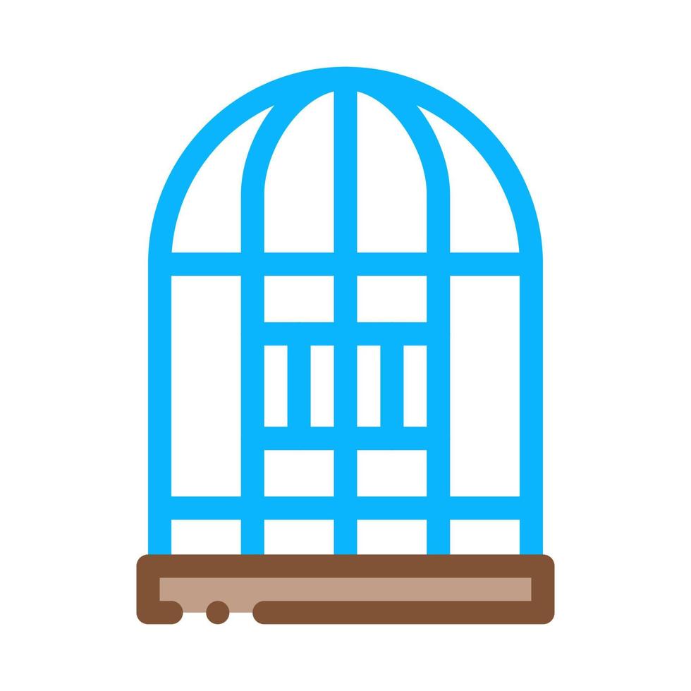Parrot Cage Icon Vector Outline Illustration