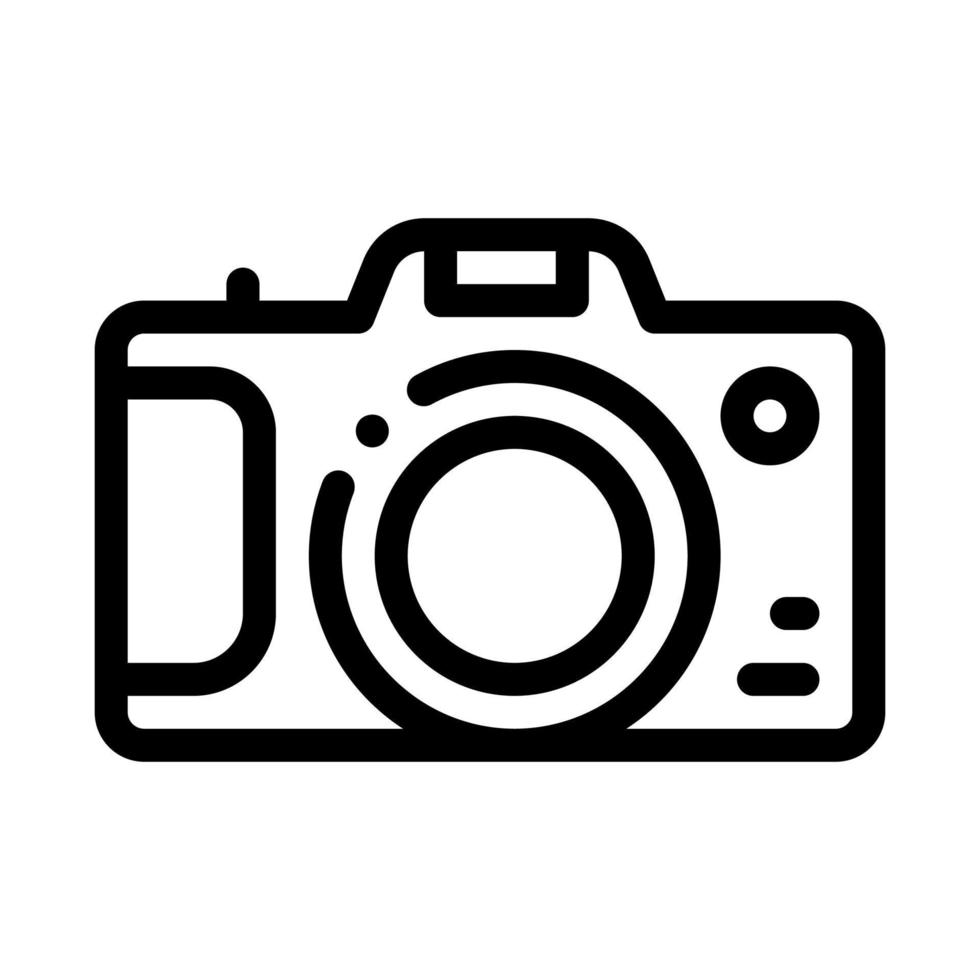 Camera Icon Vector Outline Illustration