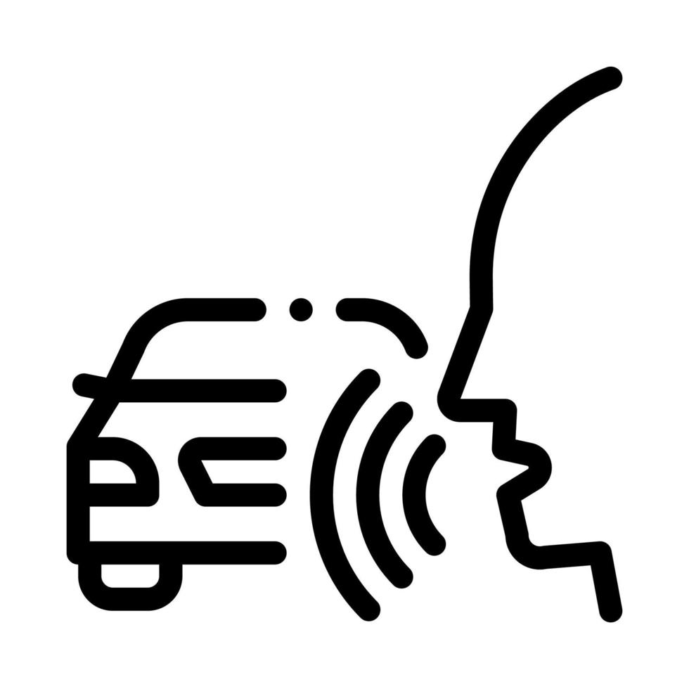Machine Voice Control Icon Vector Illustration