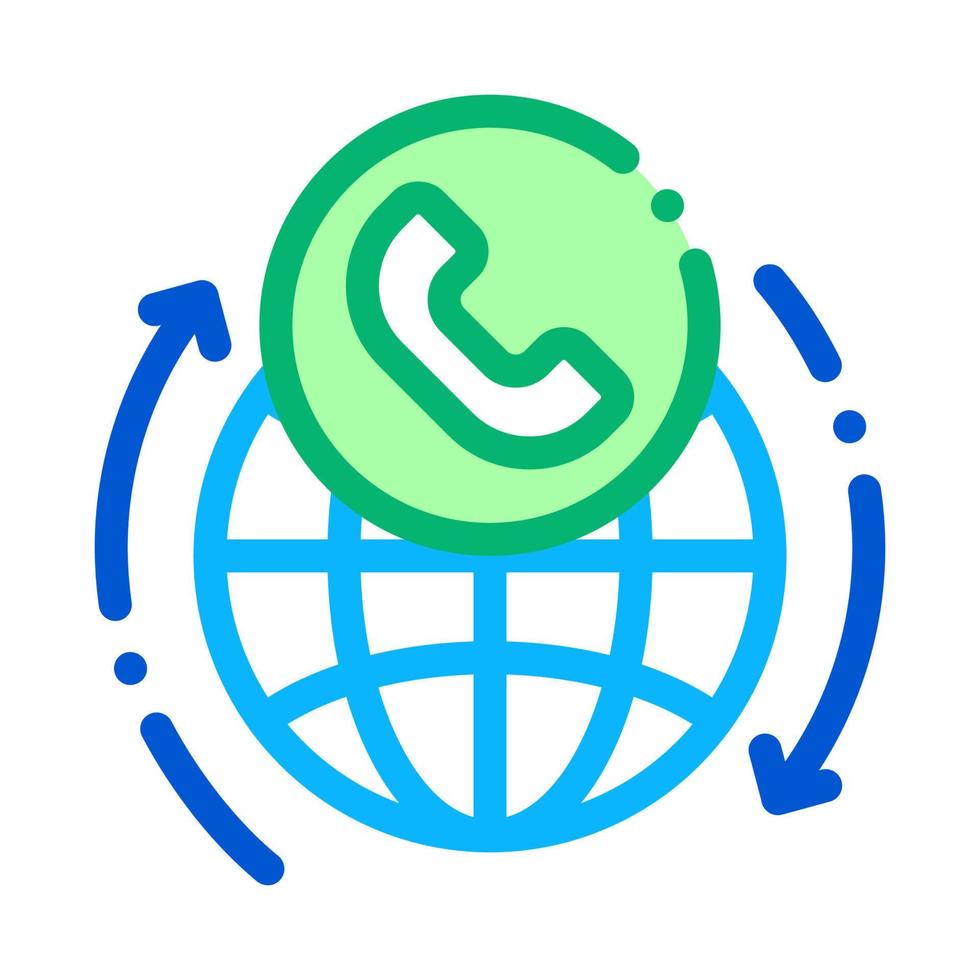 Online Telecommunications Icon Vector Outline Illustration