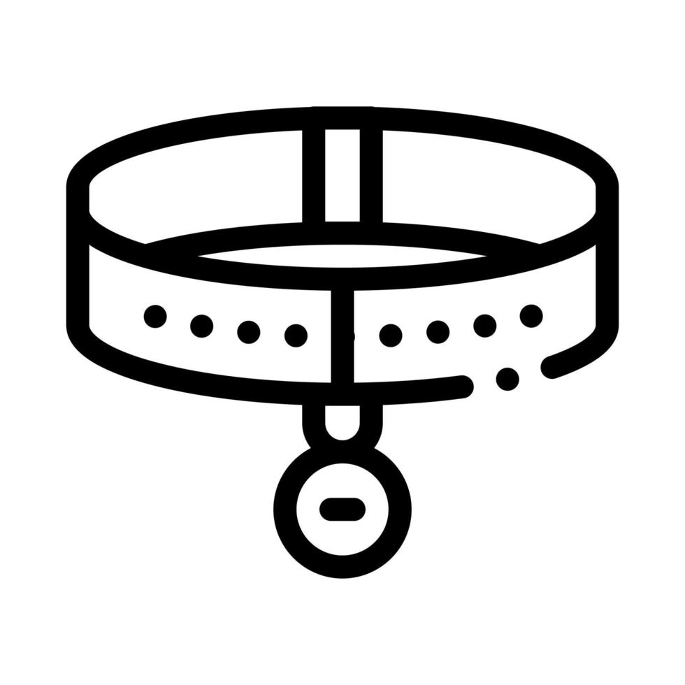 Collar Icon Vector Outline Illustration
