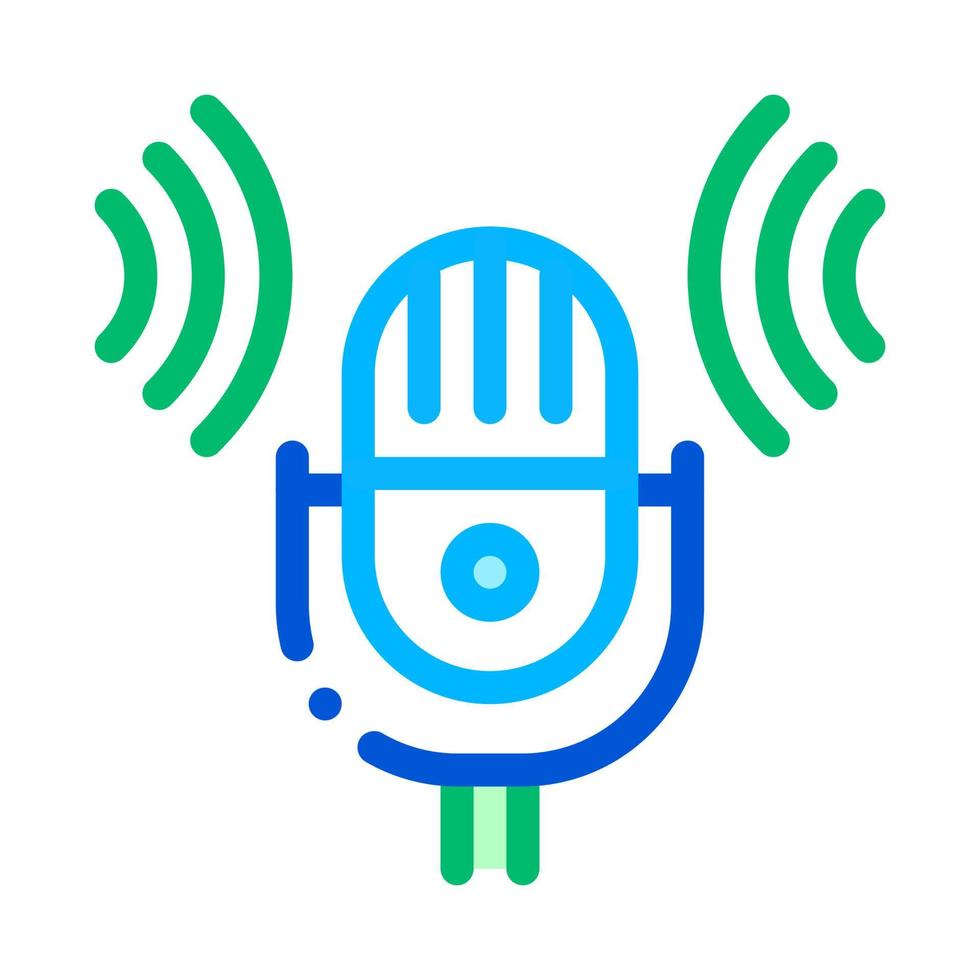 Sound Microphone Voice Control Icon Vector Illustration