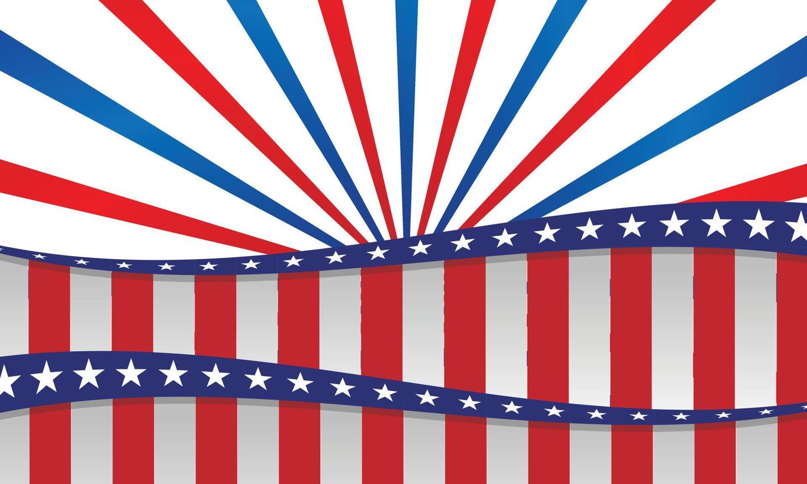 american flag background vector