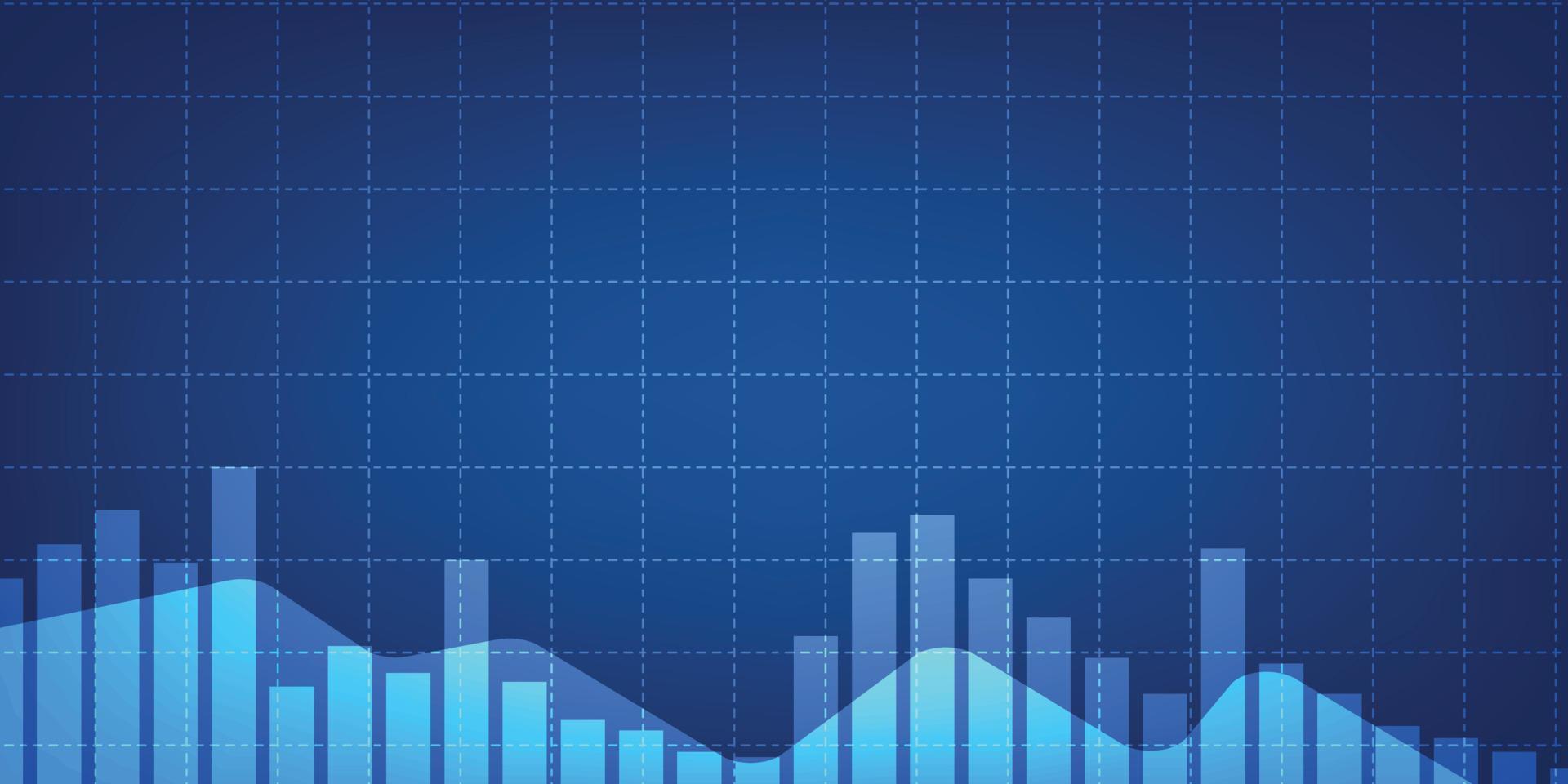 concepto moderno de negocios y finanzas. gráfico con barras vector