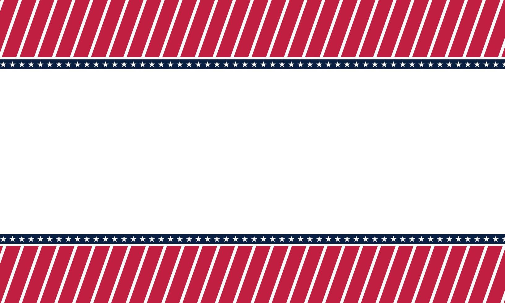 Patriotic border divider american usa flag. vector