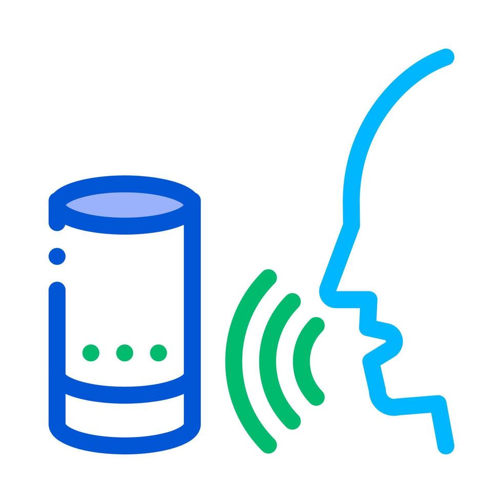 Sound Column Voice Control Icon Vector Illustration