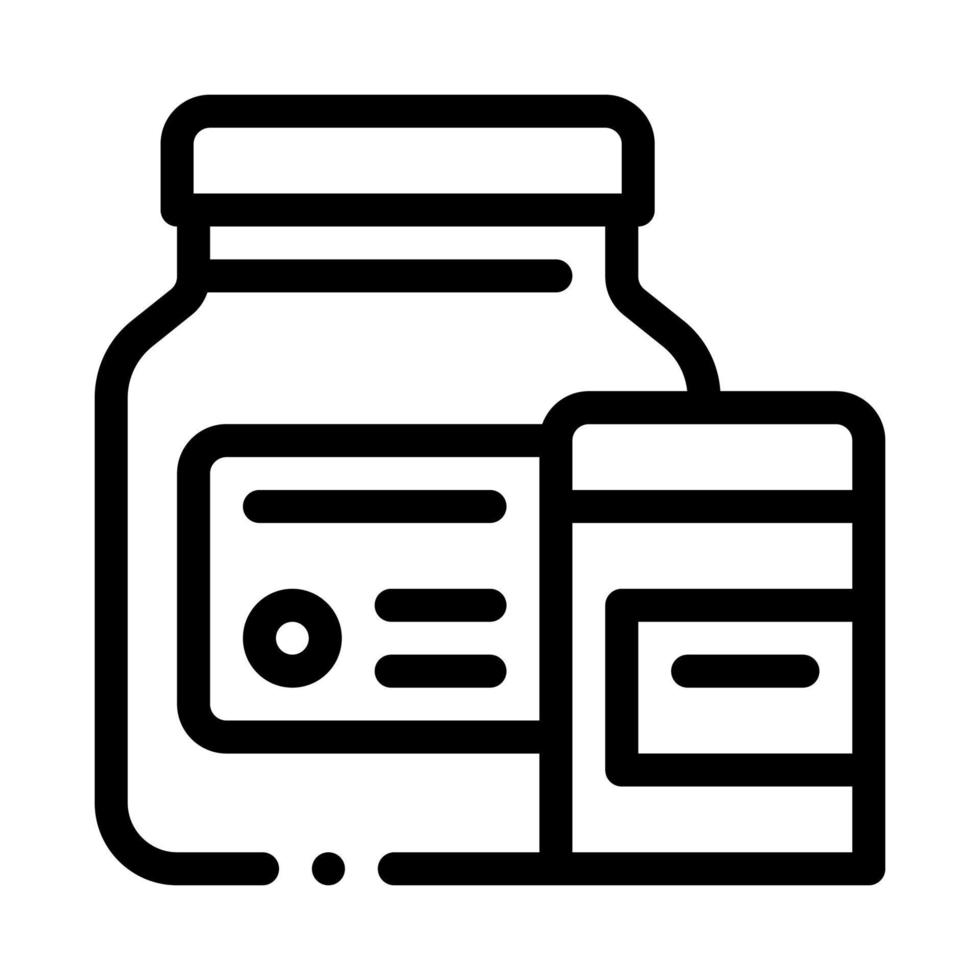 Medicine Healthcare Bottles Supplements Icon Vector Illustration