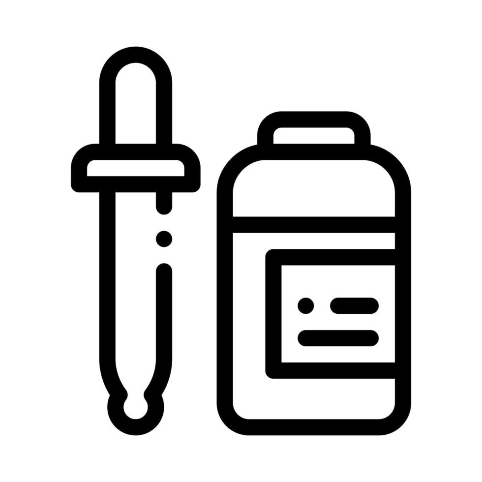 medicina cuentagotas suplementos icono vector ilustración