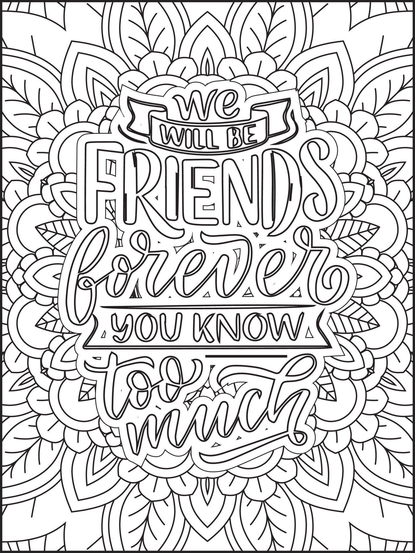 Inspiring Typography Quotes Coloring