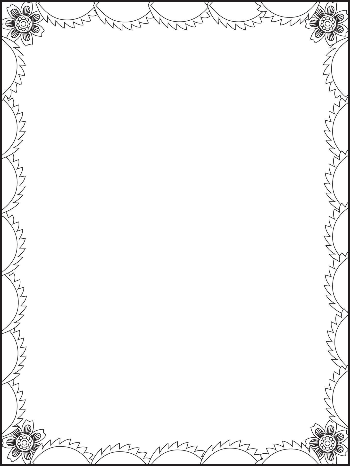 Borders, Borders Frame, Flower Borders, Floral Borders vector, Frame ...