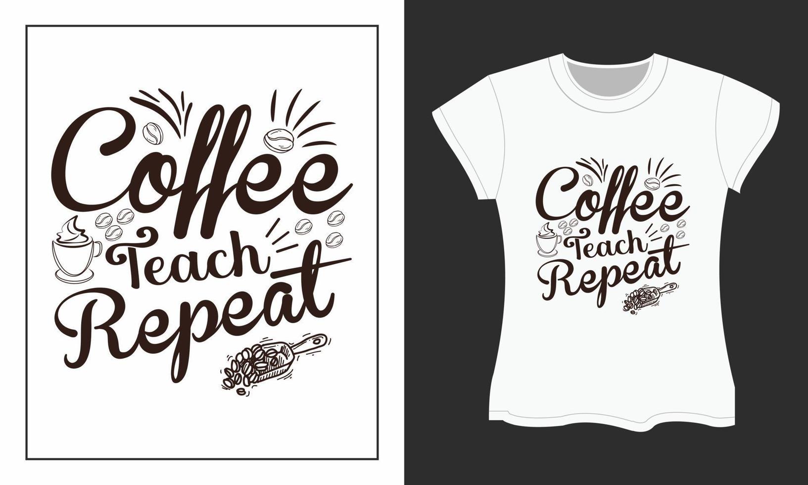 Coffee SVG t-shirt design. Coffee SVG cut files design. Coffee t-shirt design. vector