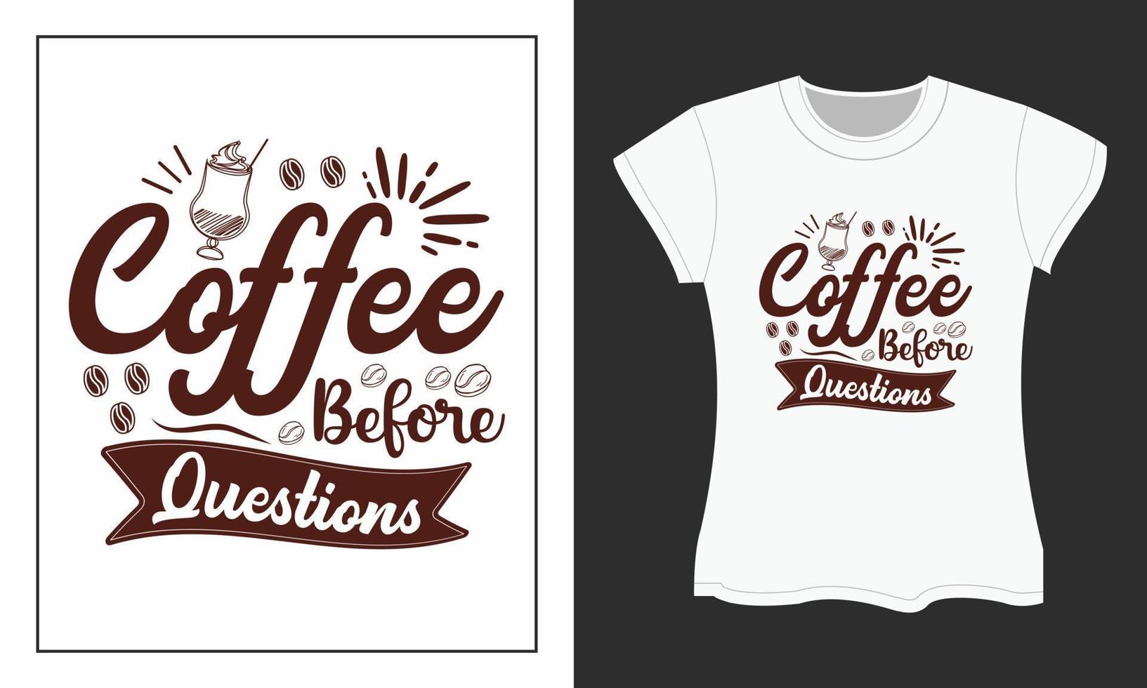 Coffee SVG t-shirt design. Coffee SVG cut files design. Coffee t-shirt design. vector