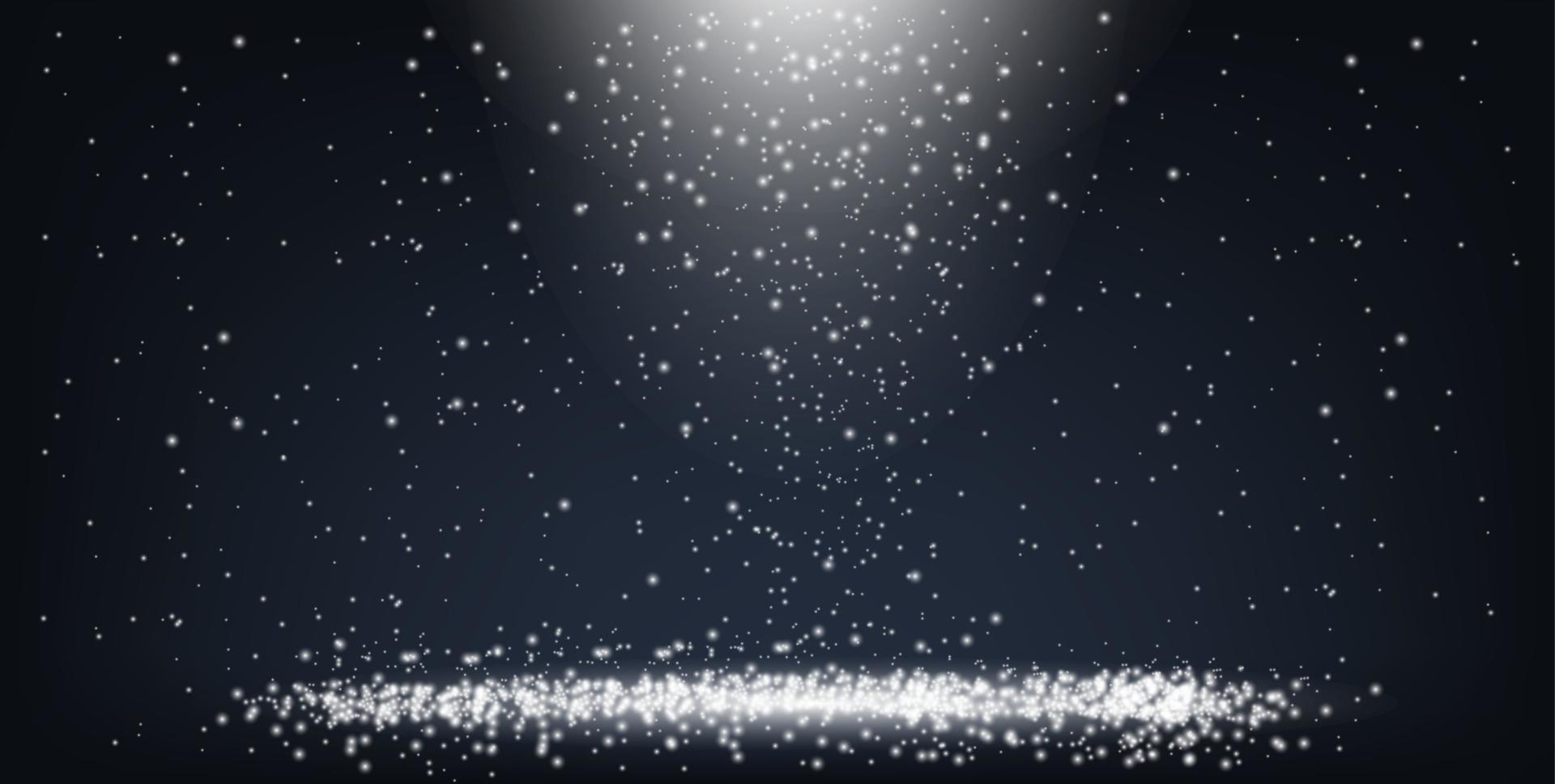 Snow. Luxury  dark snowing background for your design vector