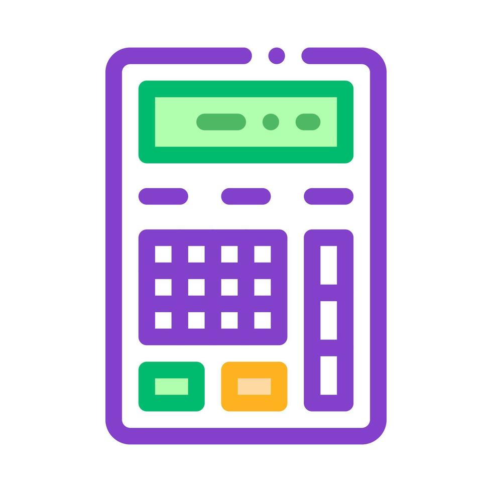 vector de mecanismo electrónico financiero calculadora