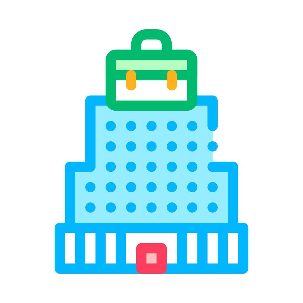 Building Skyscraper Business Center Vector Icon