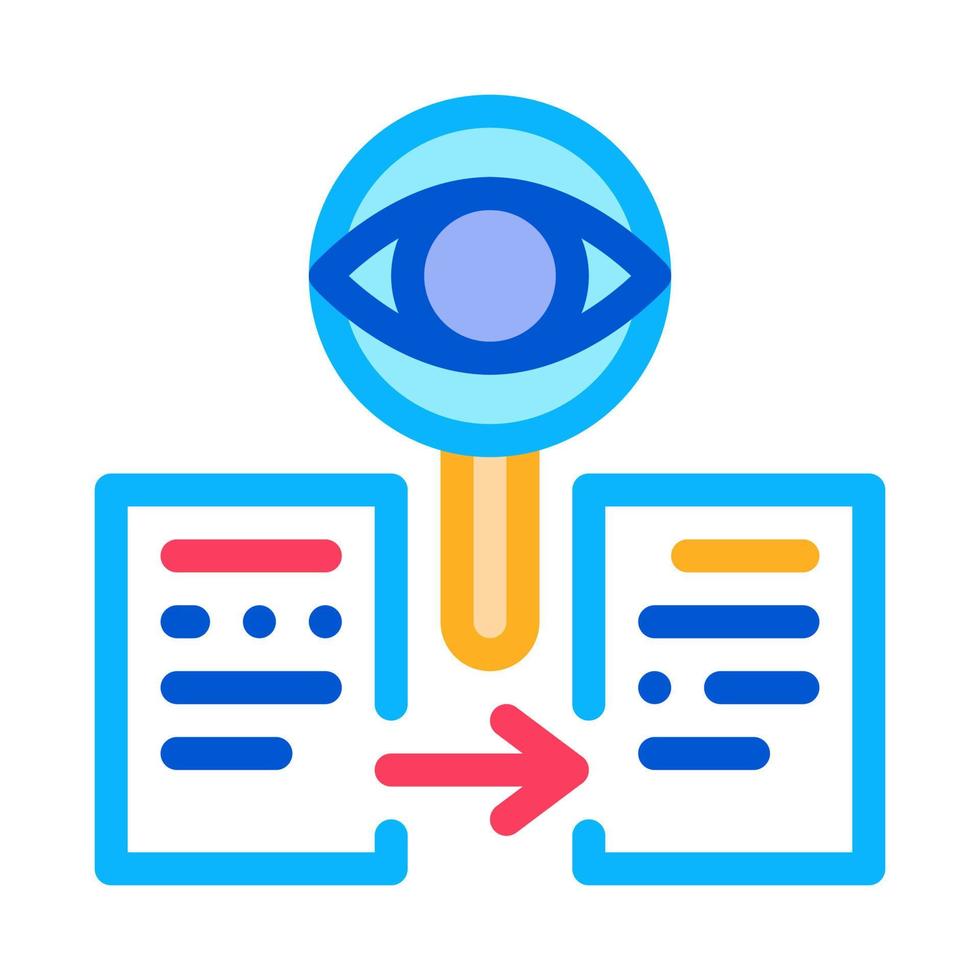 conformity of document policy color icon vector illustration