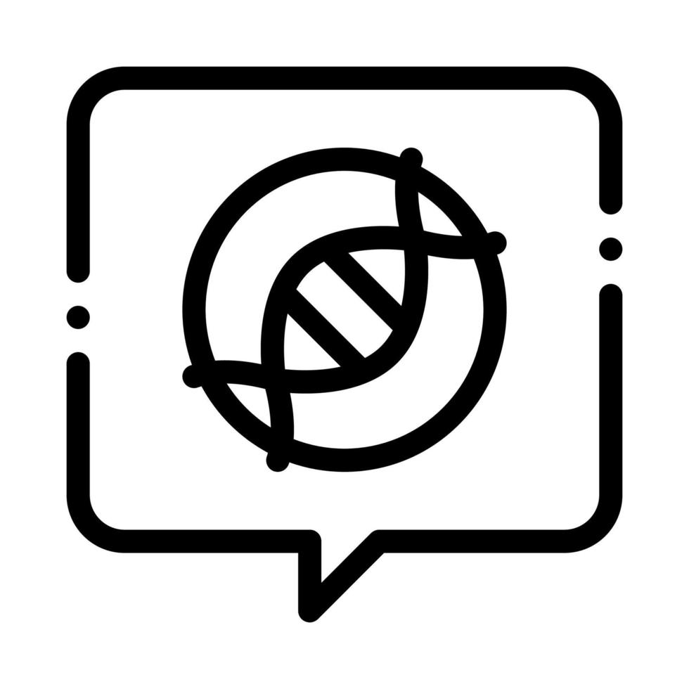 dna problem atherosclerosis, molecule line icon vector illustration