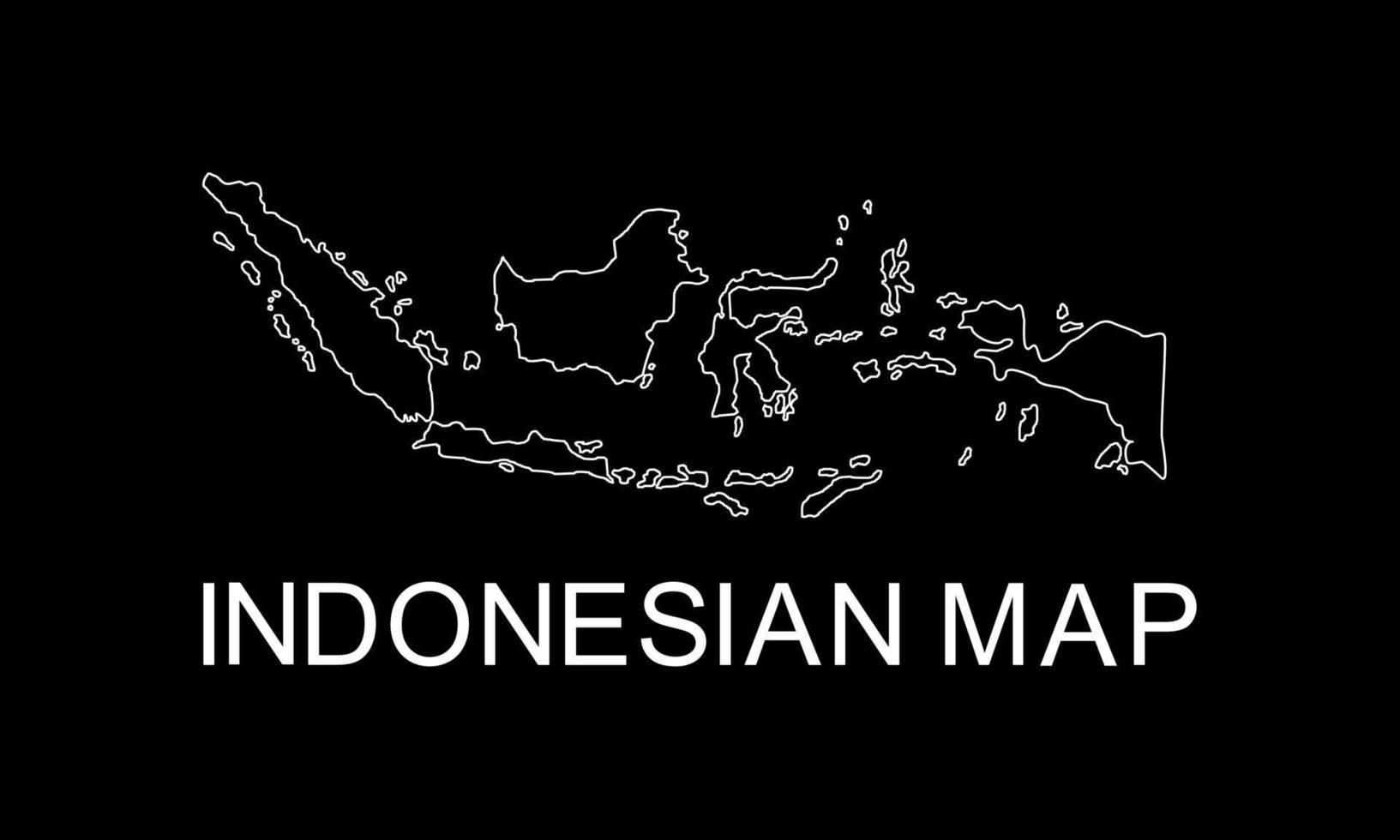 mapa de indonesia para aplicación, ilustración de arte, sitio web, pictograma, infografía o elemento de diseño gráfico. ilustración vectorial vector