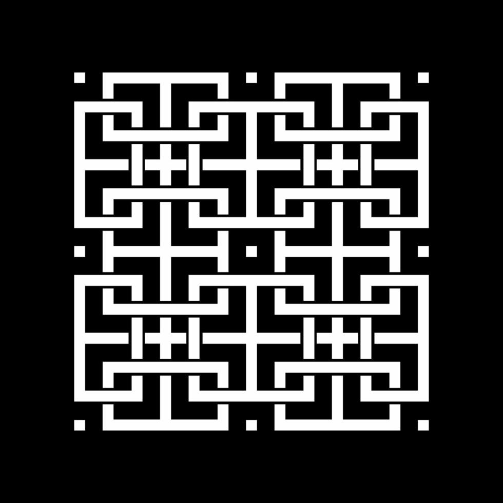 Geometrical Motifs Pattern.  Decoration for Interior, Exterior, Carpet, Textile, Garment, Fashion, Silk, Tile, Plastic, Paper, Wrapping, Wallpaper, Pillow, Sofa, Background, Ect. Vector Illustration
