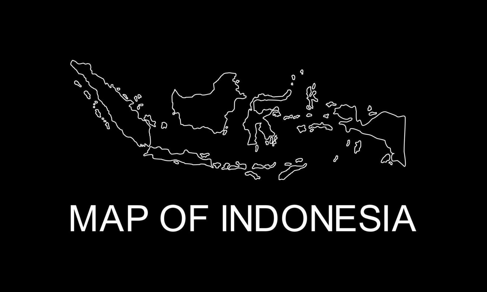 mapa de indonesia para aplicación, ilustración de arte, sitio web, pictograma, infografía o elemento de diseño gráfico. ilustración vectorial vector