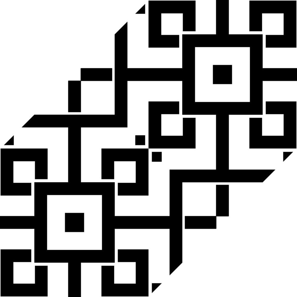 Geometrical Motifs Pattern.  Decoration for Interior, Exterior, Carpet, Textile, Garment, Fashion, Silk, Tile, Plastic, Paper, Wrapping, Wallpaper, Pillow, Sofa, Background, Ect. Vector Illustration