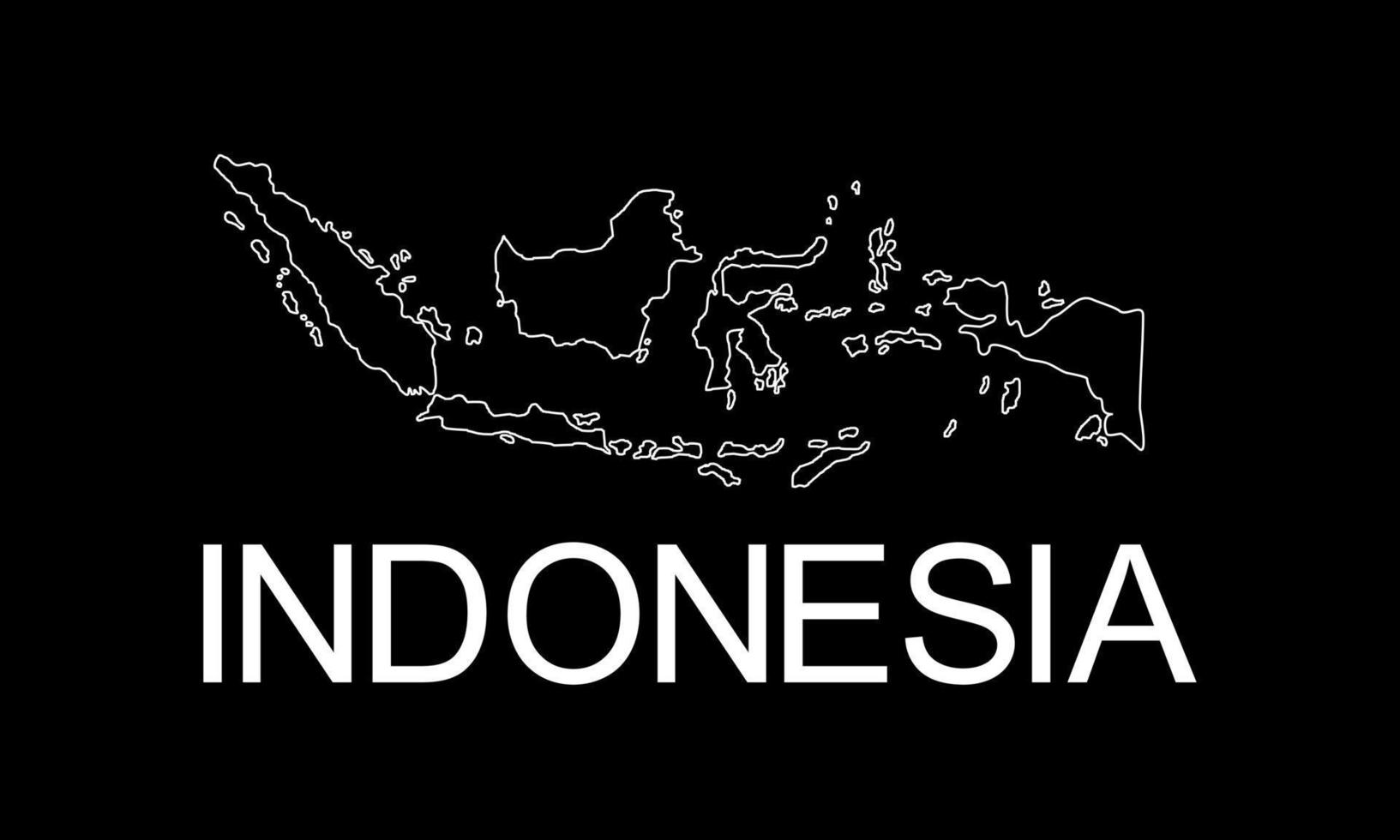 Indonesia Map for App, Art Illustration, Website, Pictogram, Infographic or Graphic Design Element. Vector Illustration
