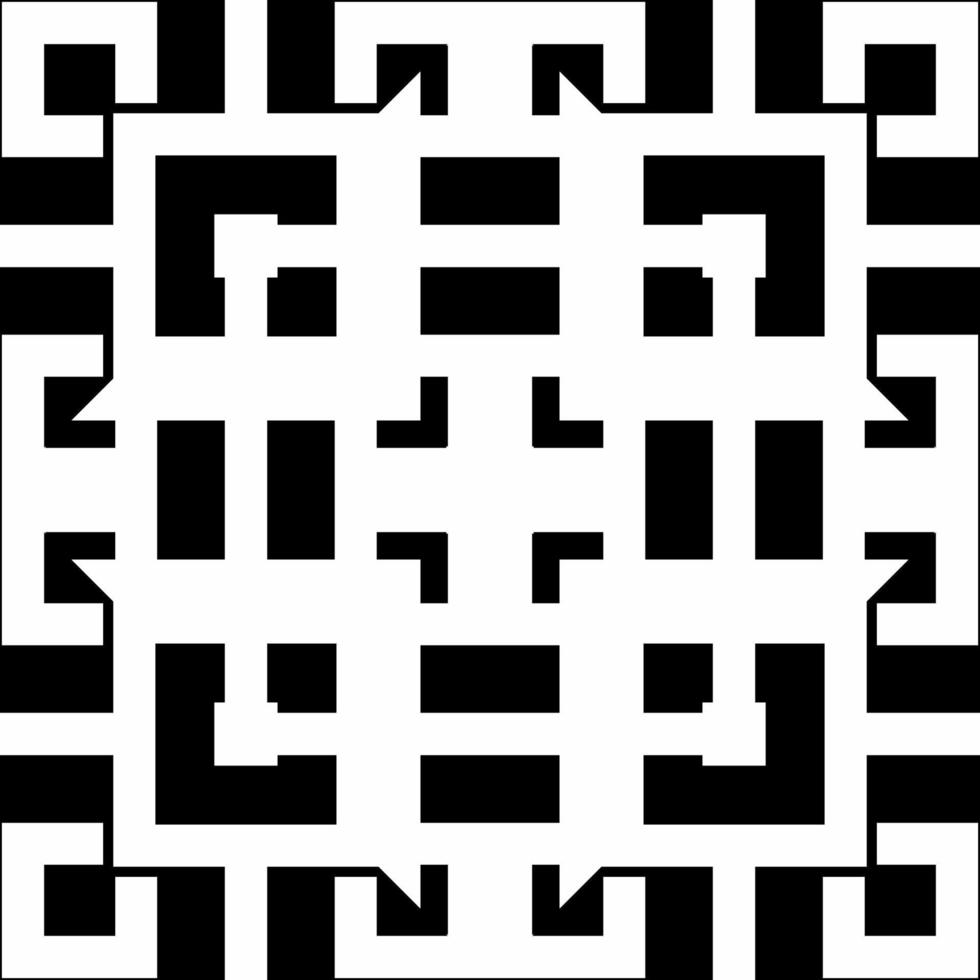 Geometrical Motifs Pattern.  Decoration for Interior, Exterior, Carpet, Textile, Garment, Fashion, Silk, Tile, Plastic, Paper, Wrapping, Wallpaper, Pillow, Sofa, Background, Ect. Vector Illustration