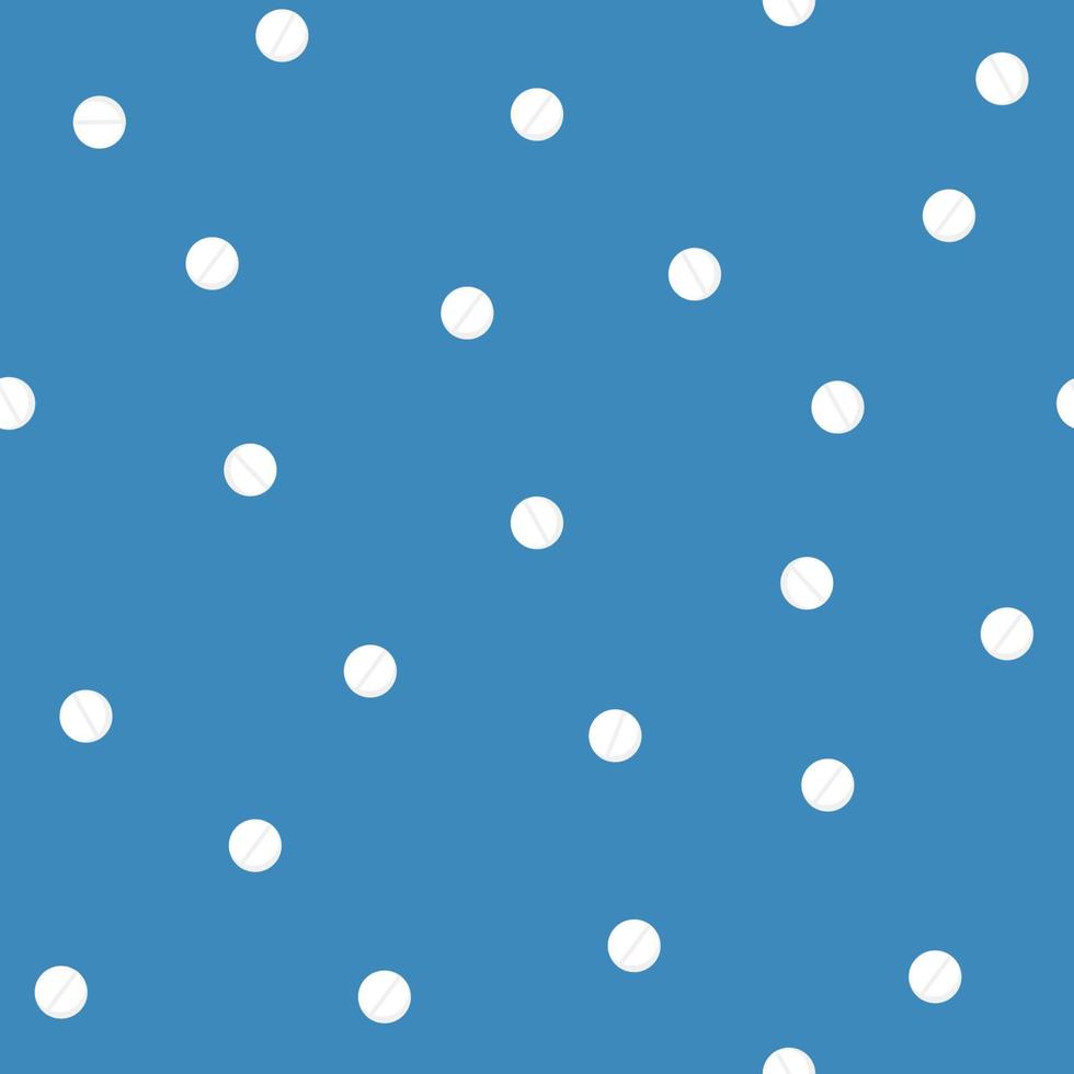 Vector seamless pattern with tablets. The concept of treatment and recovery. A health design element for apps, websites and social networks. Medicinal pills.