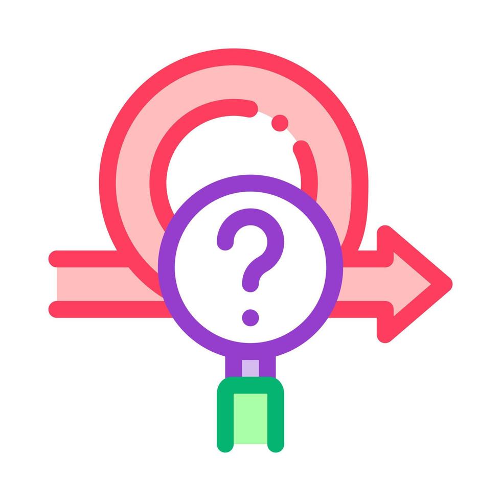 strategy researcher color icon vector illustration sign