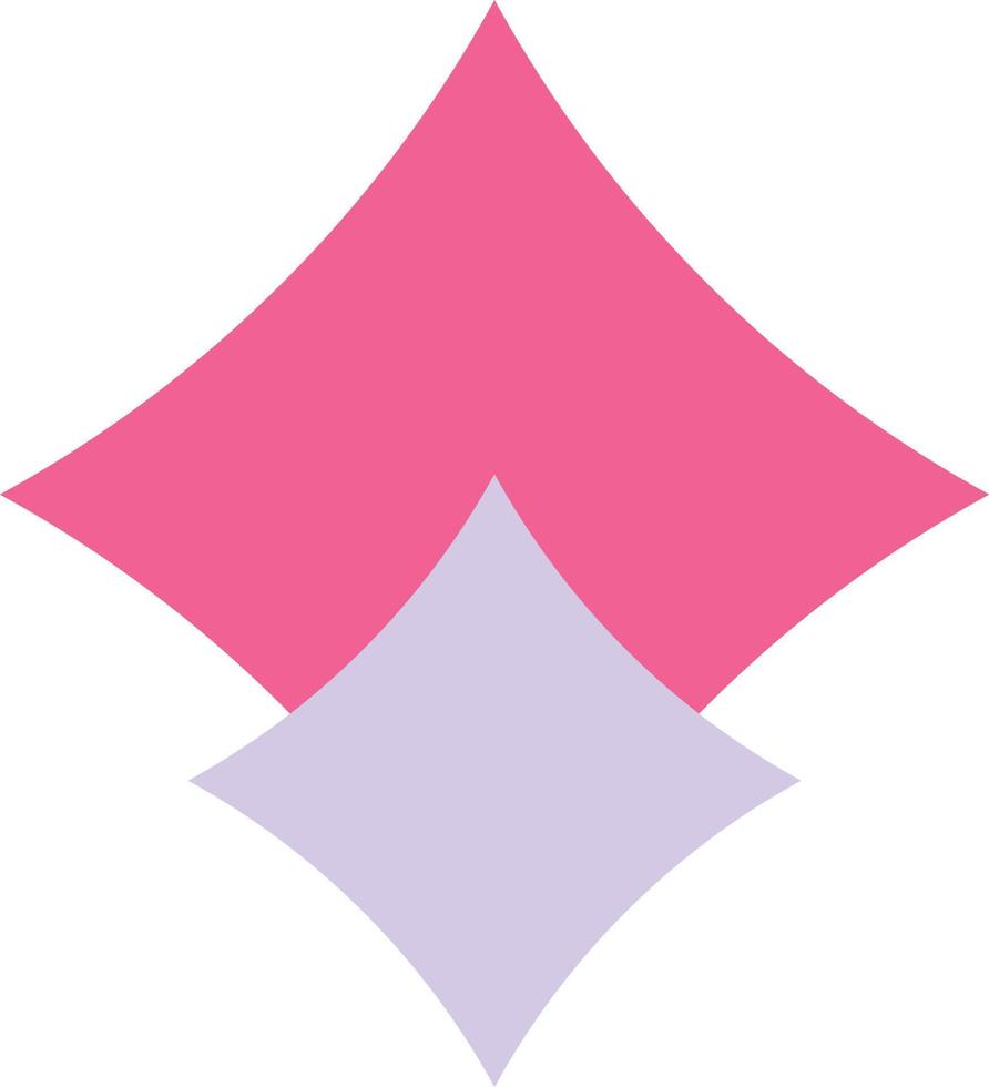 Double diamond illustration vector