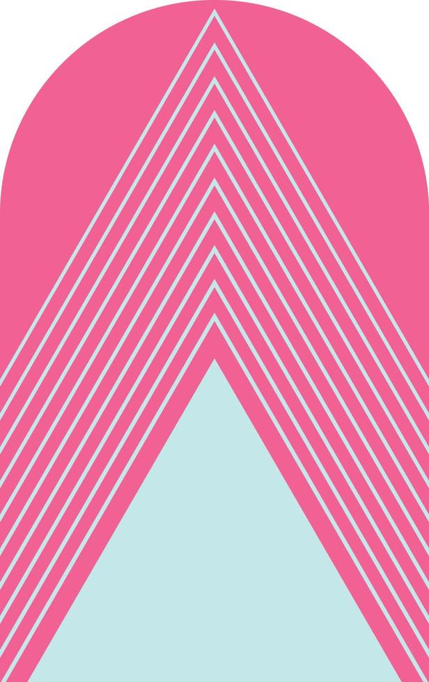 Arch triangle combination illustration vector