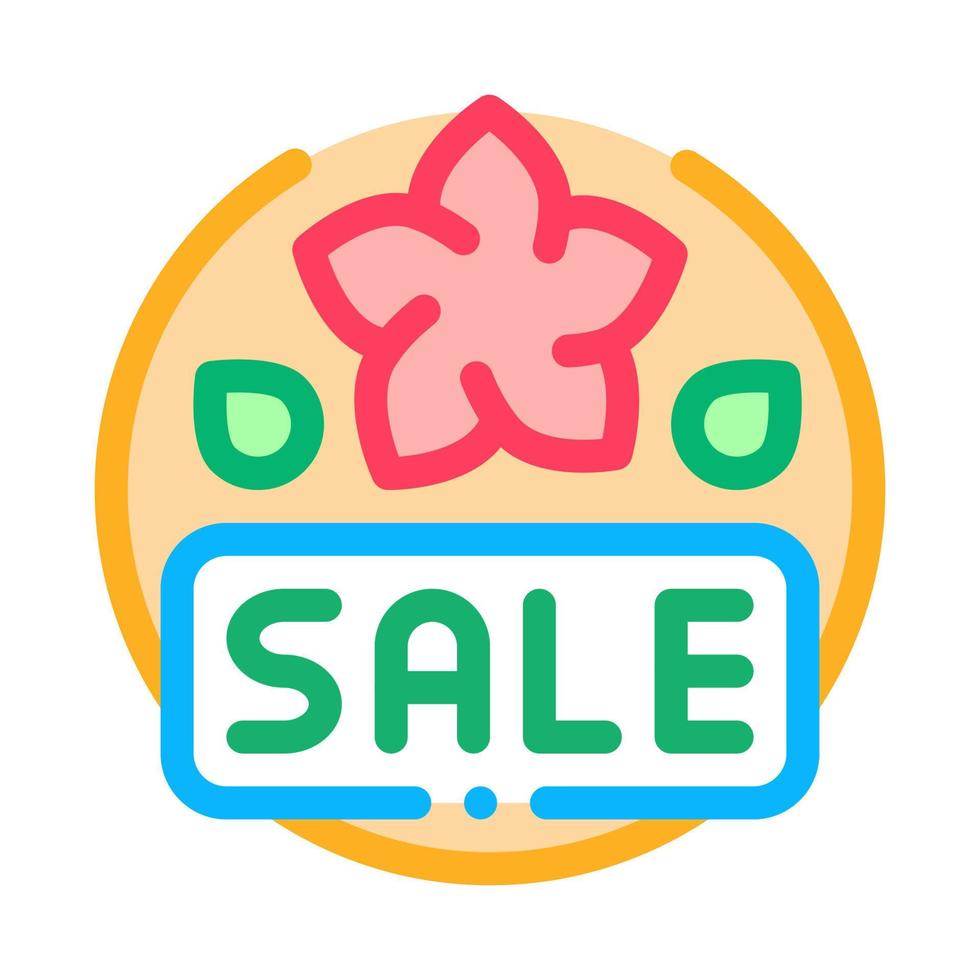 spring holidays sale discount color icon vector illustration