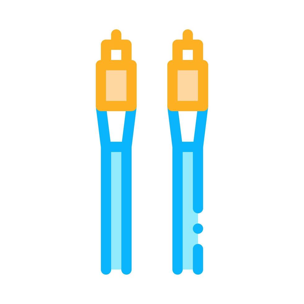 cables optical fiber color icon vector illustration