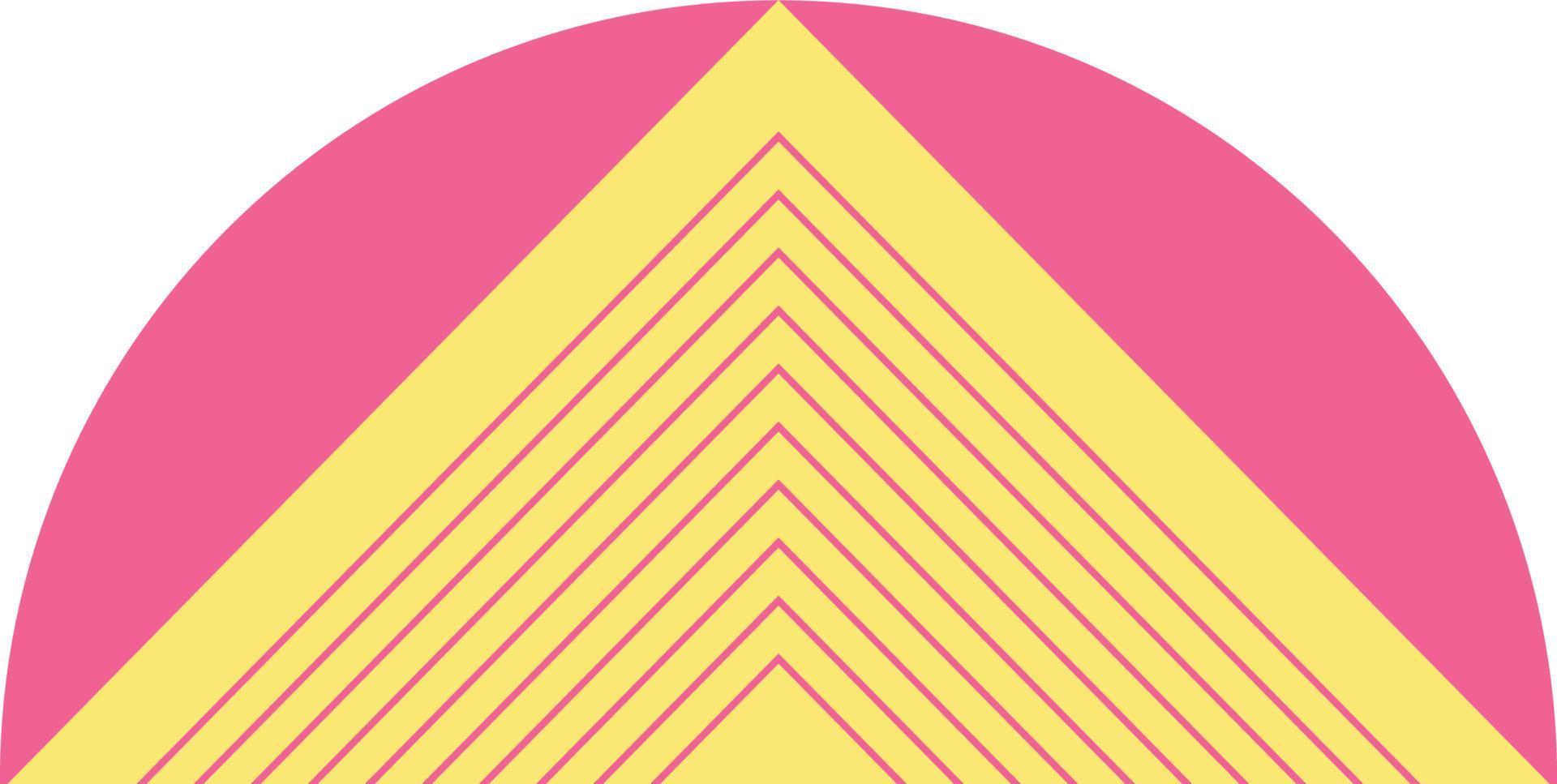 Half circle and triangle shape combination 17434077 Vector Art at Vecteezy