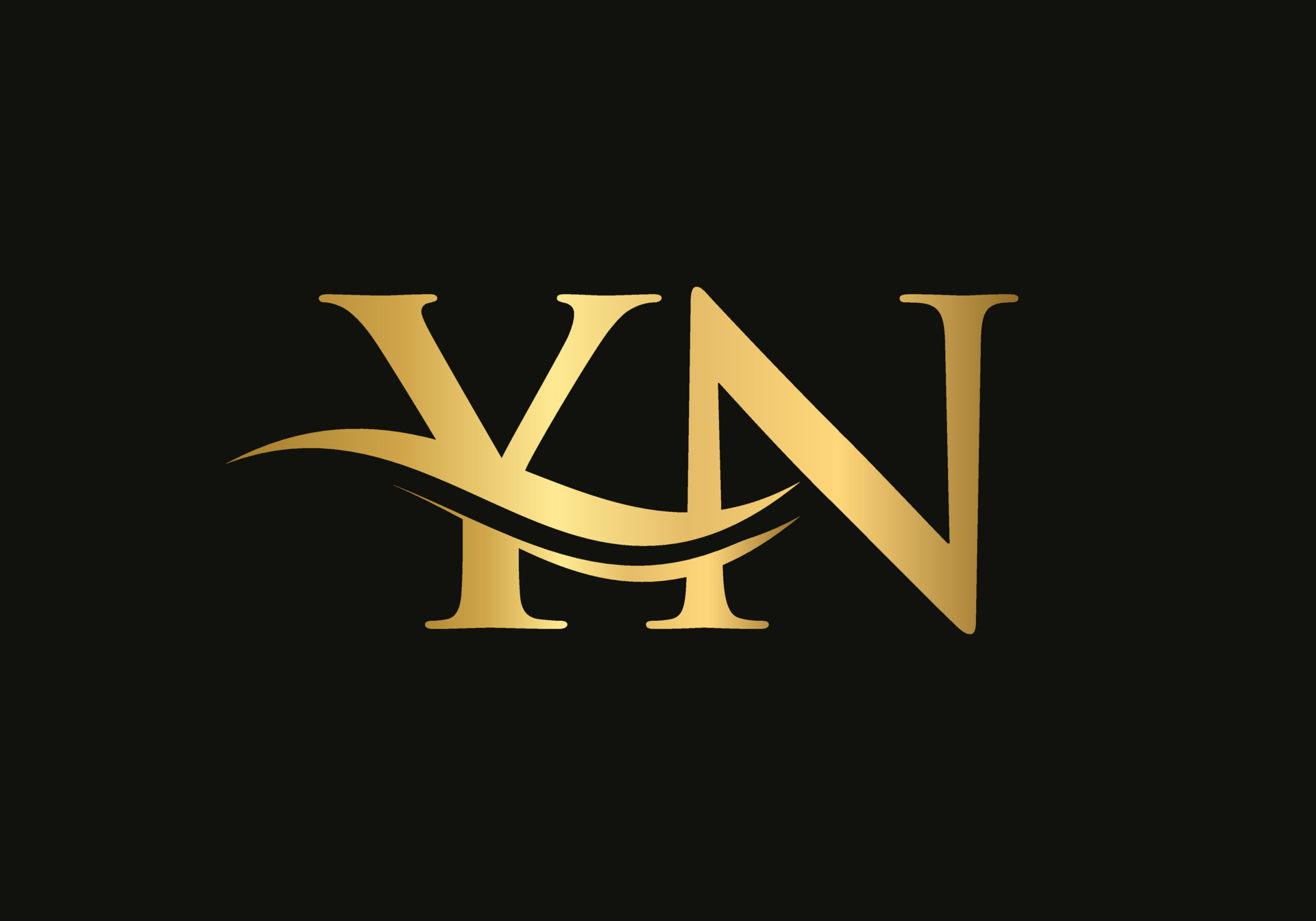 YN Linked Logo for business and company identity. Creative Letter YN